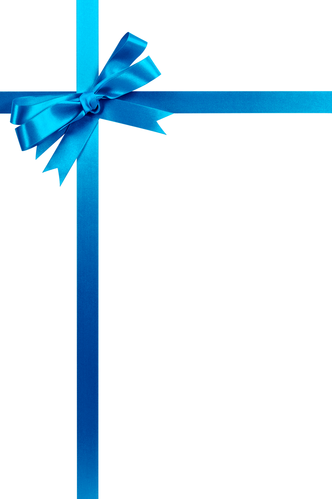 Blue Christmas Gift Ribbon 